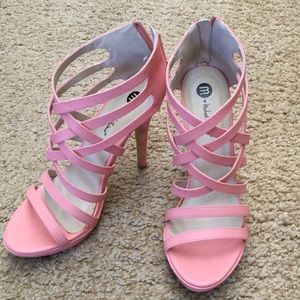 Light pink high heels